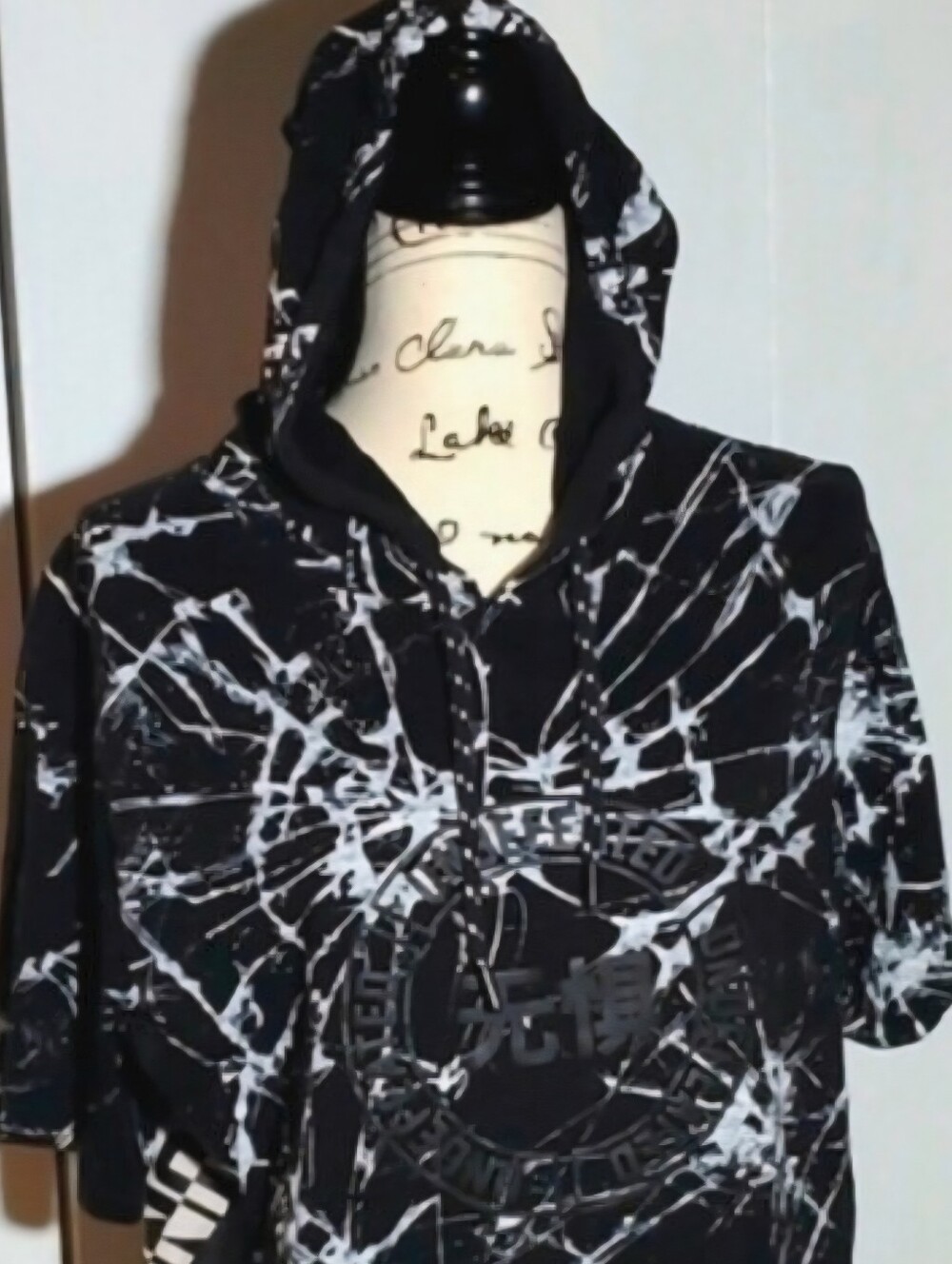 Original Gravity| Mens Black/White Hoodie "Undefeated" NYC  Streetwear Sz. Large
